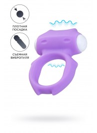 Фиолетовое виброкольцо на пенис Zort - A-toys - в Майкопе купить с доставкой