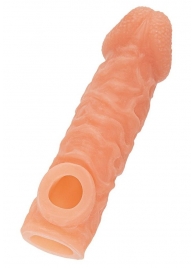 Телесная закрытая насадка с шершавой головкой Cock Sleeve Size M - 15,6 см. - KOKOS - в Майкопе купить с доставкой