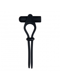 Черное эрекционное лассо с вибропулей Black Tie Affair - Zero Tolerance - в Майкопе купить с доставкой