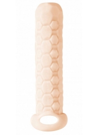 Телесный фаллоудлинитель Homme Long - 13,5 см. - Lola Games - в Майкопе купить с доставкой