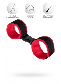Красно-черные велюровые оковы Anonymo - ToyFa - купить с доставкой в Майкопе