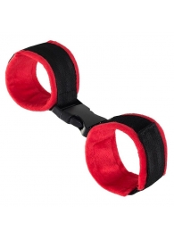 Красно-черные велюровые оковы Anonymo - ToyFa - купить с доставкой в Майкопе