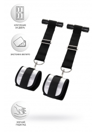 Черно-серебристые фиксаторы для рук на дверь Anonymo - ToyFa - купить с доставкой в Майкопе