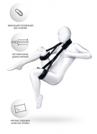 Черные кожаные стропы для фиксации Anonymo - ToyFa - купить с доставкой в Майкопе