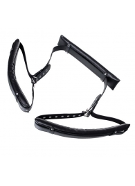 Черные кожаные стропы для фиксации Anonymo - ToyFa - купить с доставкой в Майкопе