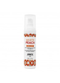 Разогревающее массажное масло Gourmet White Peach Organic с органическими ингредиентами - 50 мл. - Exsens - купить с доставкой в Майкопе