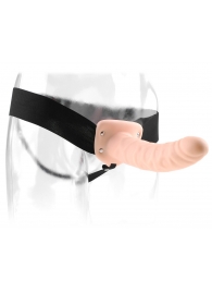 Полый страпон 8  Hollow Strap-On телесного цвета - 19 см. - Pipedream - купить с доставкой в Майкопе