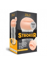 Мастурбатор-ротик ZOLO DEEP THROAT - Zolo - в Майкопе купить с доставкой