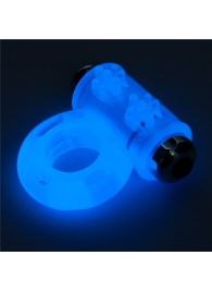 Голубое, светящееся в темноте эрекционное виброкольцо Lumino Play Vibrating Penis Ring - Lovetoy - в Майкопе купить с доставкой