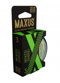 Презервативы в пластиковом кейсе MAXUS AIR Mixed - 3 шт. - Maxus - купить с доставкой в Майкопе