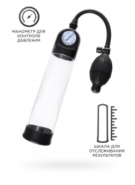 Прозрачная механическая помпа Roald с манометром - Sexus - в Майкопе купить с доставкой