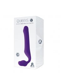 Фиолетовый безремневой страпон Queens L - Adrien Lastic - купить с доставкой в Майкопе