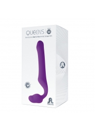 Лиловый безремневой страпон Queens M - Adrien Lastic - купить с доставкой в Майкопе