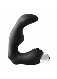 Черный вибромассажер простаты FantASStic Vibrating Prostate Massager - 11,3 см. - Dream Toys - в Майкопе купить с доставкой