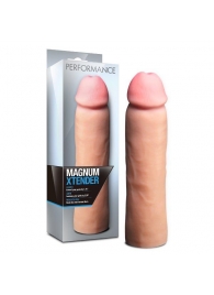 Телесная фаллическая насадка на пенис Magnum Xtender - 23 см. - Blush Novelties - в Майкопе купить с доставкой