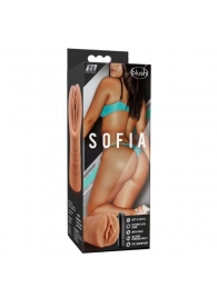 Мастурбатор-вагина цвета карамели Sofia с вибрацией - Blush Novelties - в Майкопе купить с доставкой