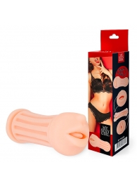 Двусторонний мастурбатор - ротик и вагина - Bior toys - в Майкопе купить с доставкой