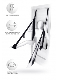 Черные секс-качели на дверь Anonymo №0505 - ToyFa - купить с доставкой в Майкопе