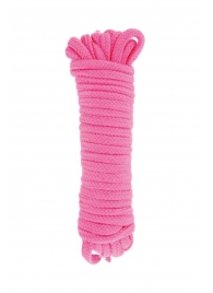 Розовая веревка для связывания Sweet Caress Rope - 10 метров - Sweet Caress - купить с доставкой в Майкопе