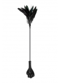 Двусторонний стек-щекоталка Sweet Caress Feather Whip - 58 см. - Sweet Caress - купить с доставкой в Майкопе