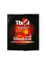 Разогревающий гель-лубрикант Stimulove Strong в одноразовой упаковке - 4 гр. - Биоритм - купить с доставкой в Майкопе