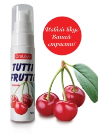 Гель-смазка Tutti-frutti с вишнёвым вкусом - 30 гр. - Биоритм - купить с доставкой в Майкопе