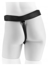 Страпон с телесной насадкой 7  Uncut with Strap on Harness - 18 см. - Pipedream - купить с доставкой в Майкопе