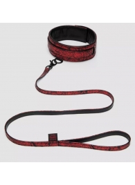 Стильный ошейник с поводком Reversible Faux Leather Collar and Lead - Fifty Shades of Grey - купить с доставкой в Майкопе