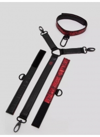 Ошейник с наручниками Reversible Faux Leather Collar and Wrist - Fifty Shades of Grey - купить с доставкой в Майкопе