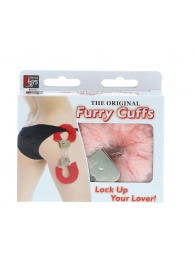 Металлические наручники с розовой меховой опушкой METAL HANDCUFF WITH PLUSH PINK - Dream Toys - купить с доставкой в Майкопе