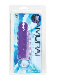 Закрытая фиолетовая насадка с пупырышками SAMURAI PENIS SLEEVE PURPLE - 14,5 см. - NMC - в Майкопе купить с доставкой