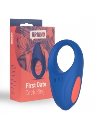 Синее эрекционное кольцо RRRING First Date Cock Ring - FeelzToys - в Майкопе купить с доставкой