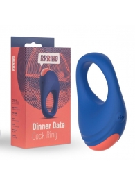 Синее эрекционное кольцо RRRING Dinner Date Cock Ring - FeelzToys - в Майкопе купить с доставкой
