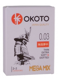 Набор из 4 презервативов OKOTO MegaMIX - Sitabella - купить с доставкой в Майкопе