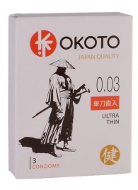 Ультратонкие презервативы OKOTO Ultra Thin - 3 шт. - Sitabella - купить с доставкой в Майкопе