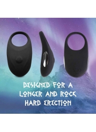 Черное эрекционное виброкольцо Thor Cockring - FeelzToys - в Майкопе купить с доставкой