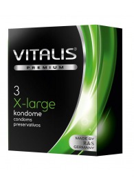 Презервативы увеличенного размера VITALIS PREMIUM x-large - 3 шт. - Vitalis - купить с доставкой в Майкопе