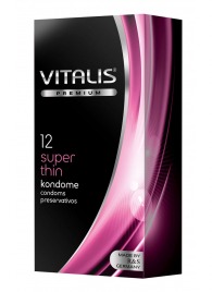 Ультратонкие презервативы VITALIS PREMIUM super thin - 12 шт. - Vitalis - купить с доставкой в Майкопе