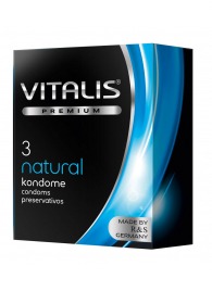 Классические презервативы VITALIS PREMIUM natural - 3 шт. - Vitalis - купить с доставкой в Майкопе