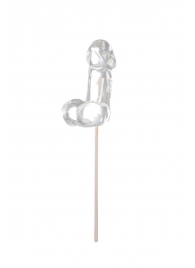 Прозрачный леденец в форме фаллоса со вкусом пина колады - Sosuчki - купить с доставкой в Майкопе