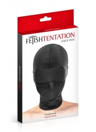 Сплошная маска-шлем с имитацией повязки для глаз - Fetish Tentation - купить с доставкой в Майкопе
