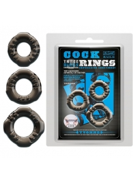 Набор из 3 эластичных дымчатых эрекционных колец - Baile - в Майкопе купить с доставкой