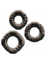 Набор из 3 эластичных дымчатых эрекционных колец - Baile - в Майкопе купить с доставкой
