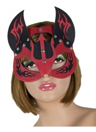 Маска дьяволицы с рожками - LOVETOY (А-Полимер) - купить с доставкой в Майкопе