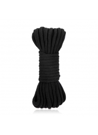 Черная хлопковая веревка для связывания Bondage Rope - 10 м. - Lux Fetish - купить с доставкой в Майкопе