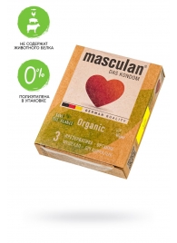 Экологически чистые презервативы Masculan Organic - 3 шт. - Masculan - купить с доставкой в Майкопе