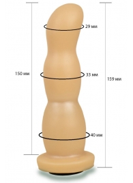 Телесная рельефная насадка Harness - 15,9 см. - LOVETOY (А-Полимер) - купить с доставкой в Майкопе