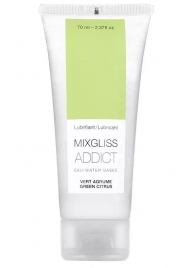Смазка на водной основе Mixgliss Addict с ароматом цитруса - 70 мл. - Mixgliss - купить с доставкой в Майкопе