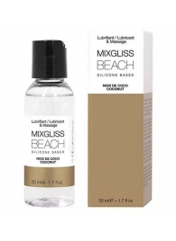 Смазка на силиконовой основе Mixgliss Beach - 50 мл. - Mixgliss - купить с доставкой в Майкопе