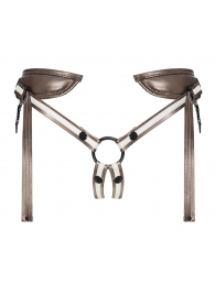 Бронзовый пояс для насадок Desirous Harness - Strap-on-me - купить с доставкой в Майкопе